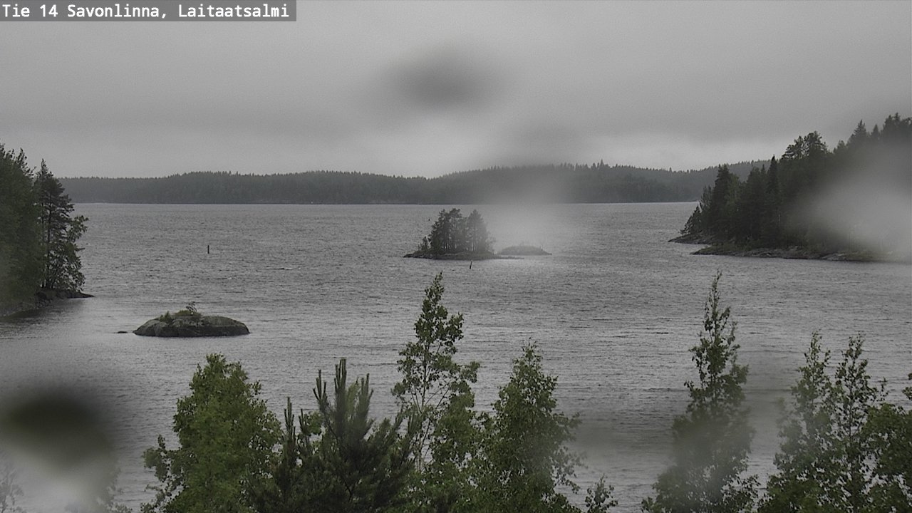 Weather Camera Image Väg 14 Nyslott, Laitaatsalmi, Savonlinna, Etelä-Savo