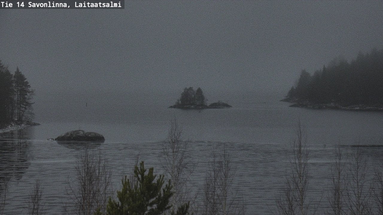 Weather Camera Image Väg 14 Nyslott, Laitaatsalmi, Savonlinna, Etelä-Savo