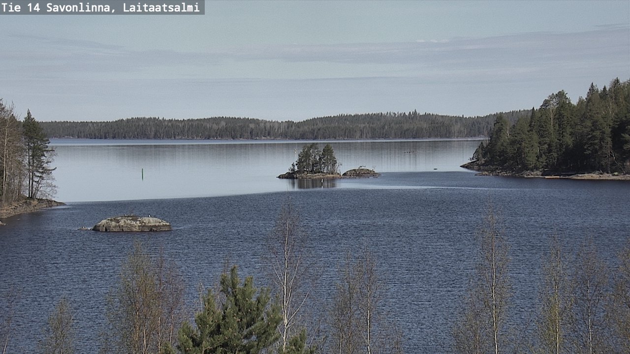 Weather Camera Image Road 14 Savonlinna, Laitaatsalmi, Savonlinna, Etelä-Savo
