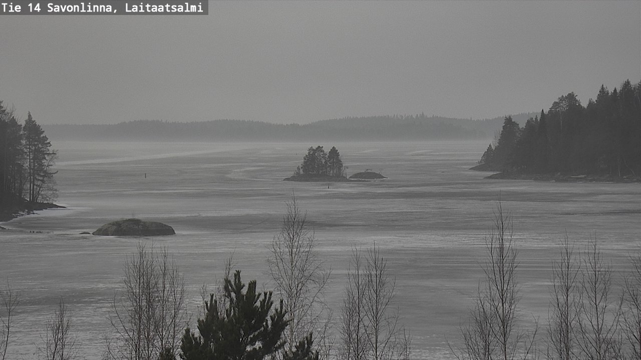 Weather Camera Image Väg 14 Nyslott, Laitaatsalmi, Savonlinna, Etelä-Savo