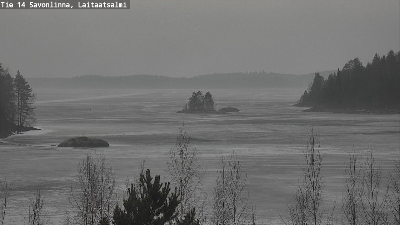 Weather Camera Image Väg 14 Nyslott, Laitaatsalmi, Savonlinna, Etelä-Savo