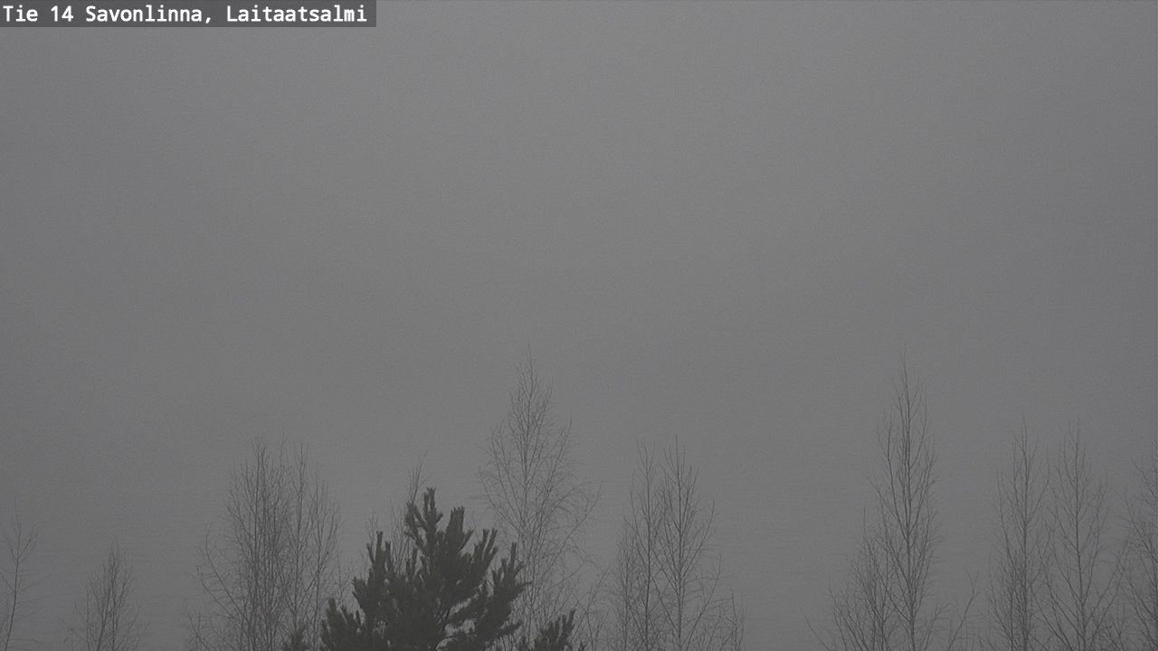 Weather Camera Image Väg 14 Nyslott, Laitaatsalmi, Savonlinna, Etelä-Savo