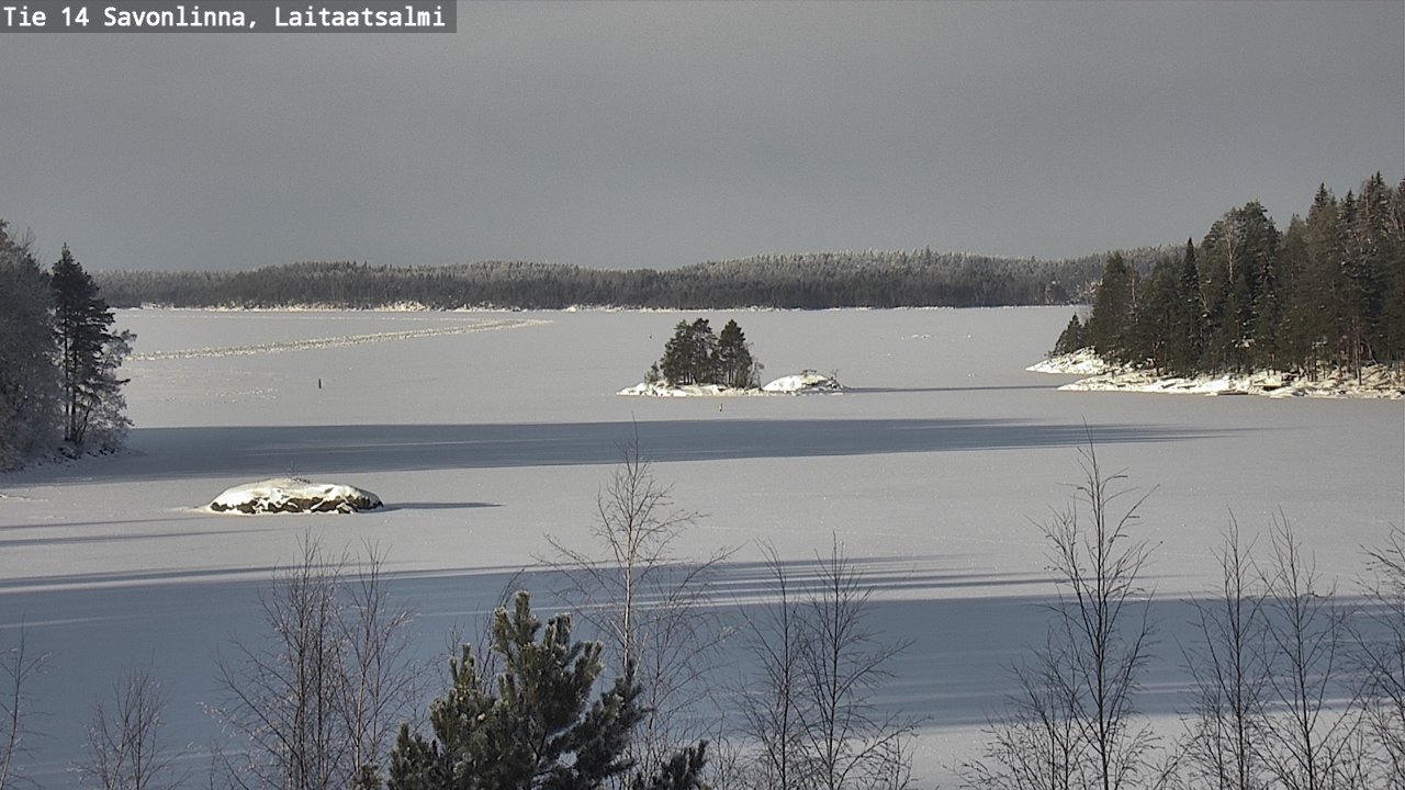 Weather Camera Image Road 14 Savonlinna, Laitaatsalmi, Savonlinna, Etelä-Savo