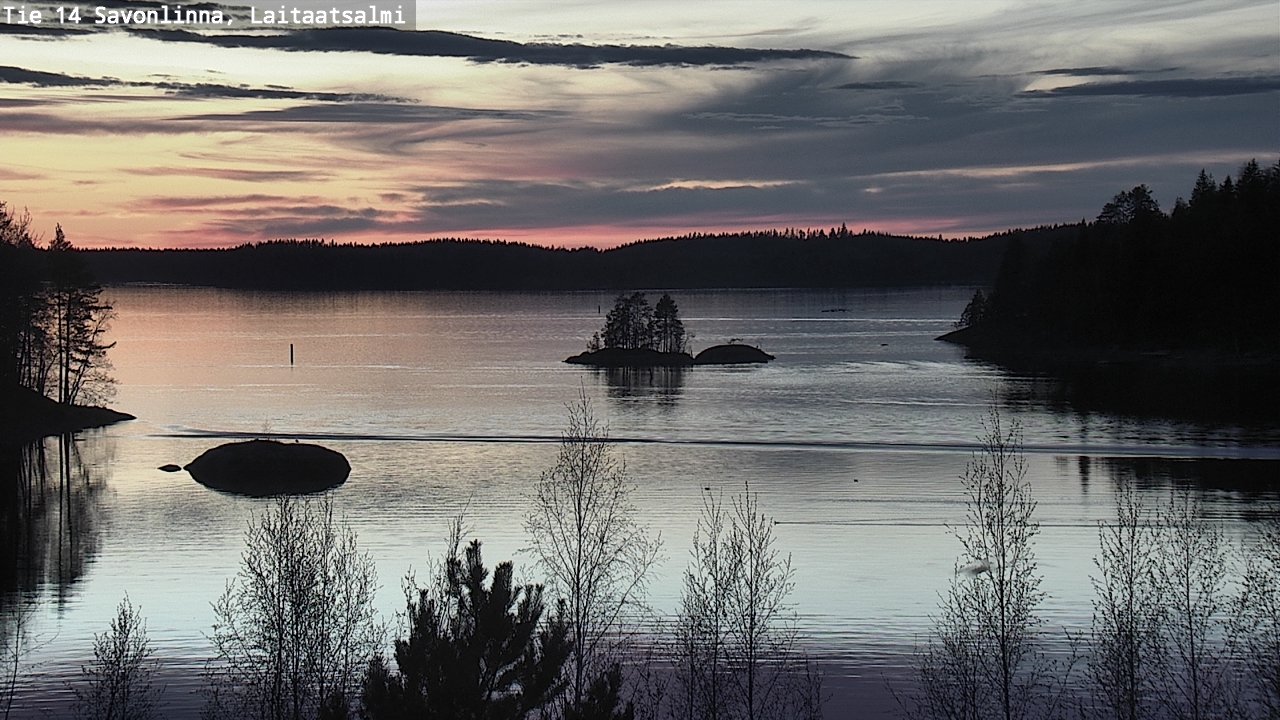 Weather Camera Image Väg 14 Nyslott, Laitaatsalmi, Savonlinna, Etelä-Savo