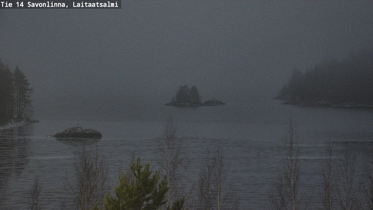 Weather Camera Image Väg 14 Nyslott, Laitaatsalmi, Savonlinna, Etelä-Savo