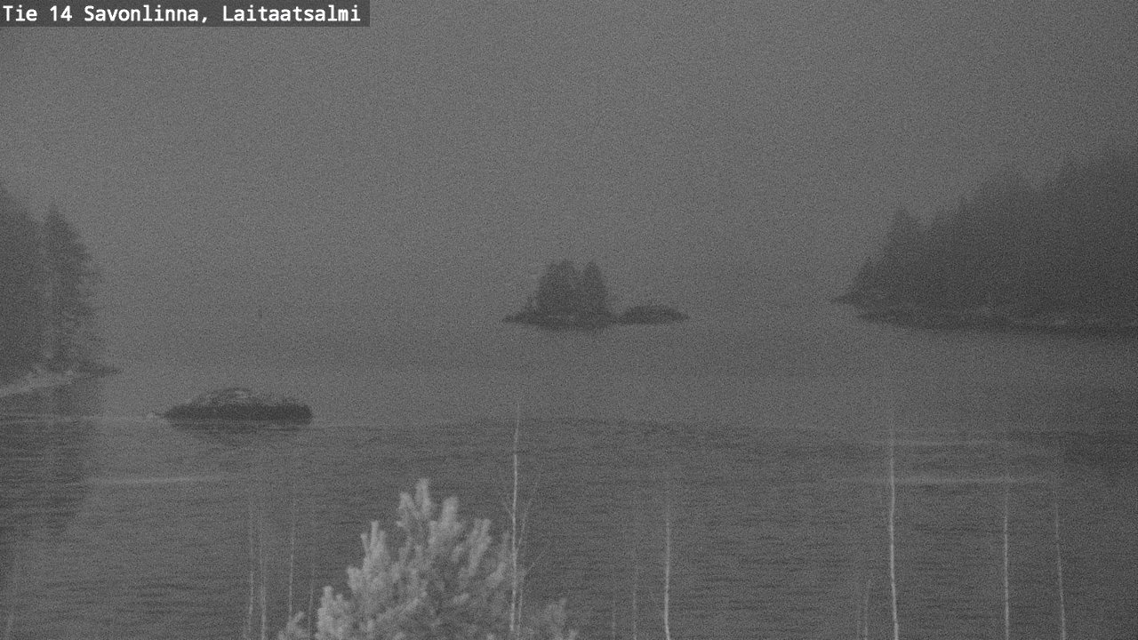 Weather Camera Image Väg 14 Nyslott, Laitaatsalmi, Savonlinna, Etelä-Savo