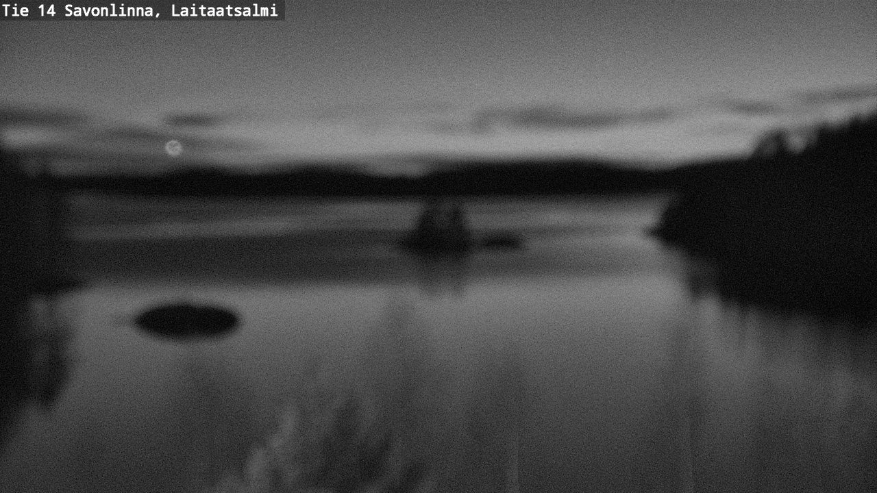 Weather Camera Image Väg 14 Nyslott, Laitaatsalmi, Savonlinna, Etelä-Savo