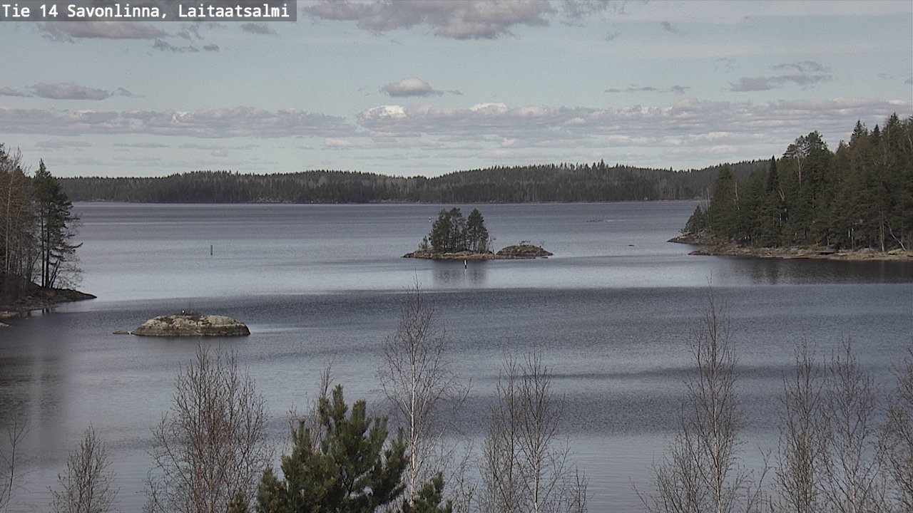 Weather Camera Image Väg 14 Nyslott, Laitaatsalmi, Savonlinna, Etelä-Savo