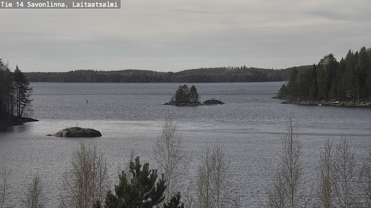 Weather Camera Image Väg 14 Nyslott, Laitaatsalmi, Savonlinna, Etelä-Savo