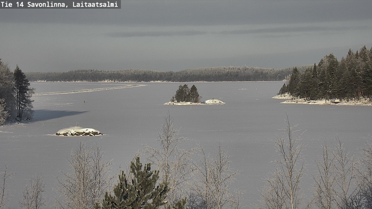 Weather Camera Image Road 14 Savonlinna, Laitaatsalmi, Savonlinna, Etelä-Savo