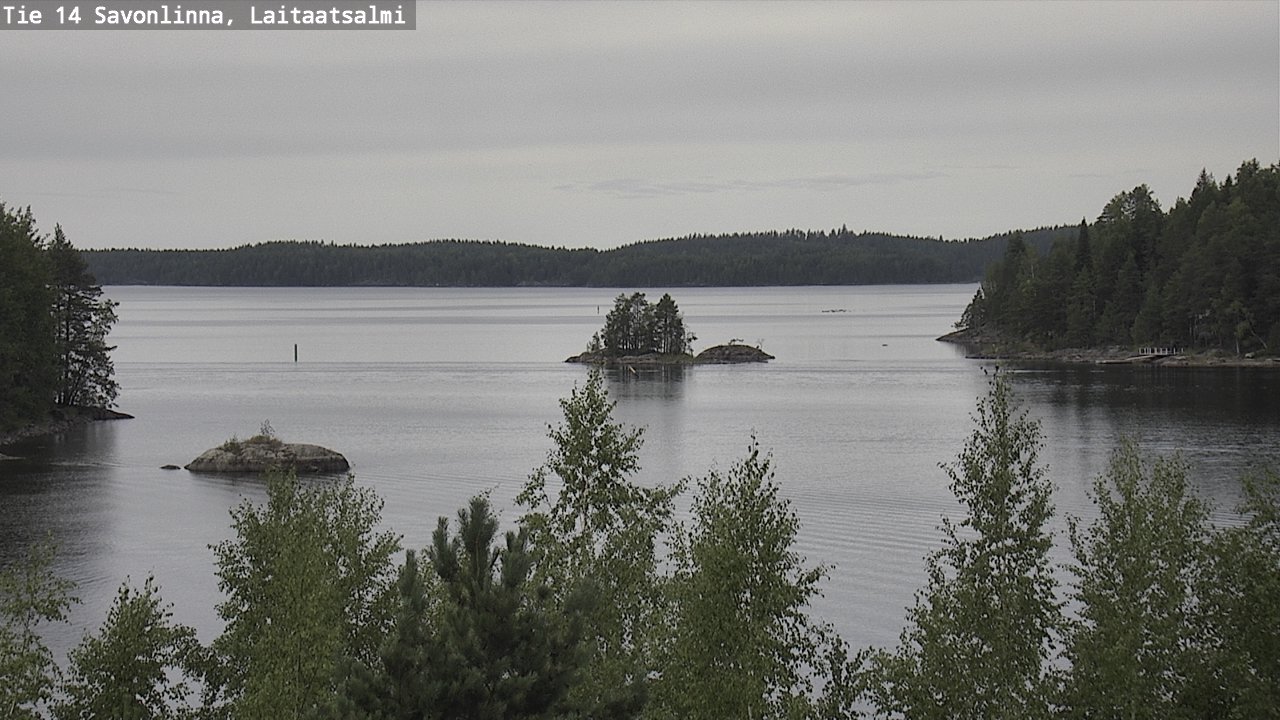 Weather Camera Image Road 14 Savonlinna, Laitaatsalmi, Savonlinna, Etelä-Savo
