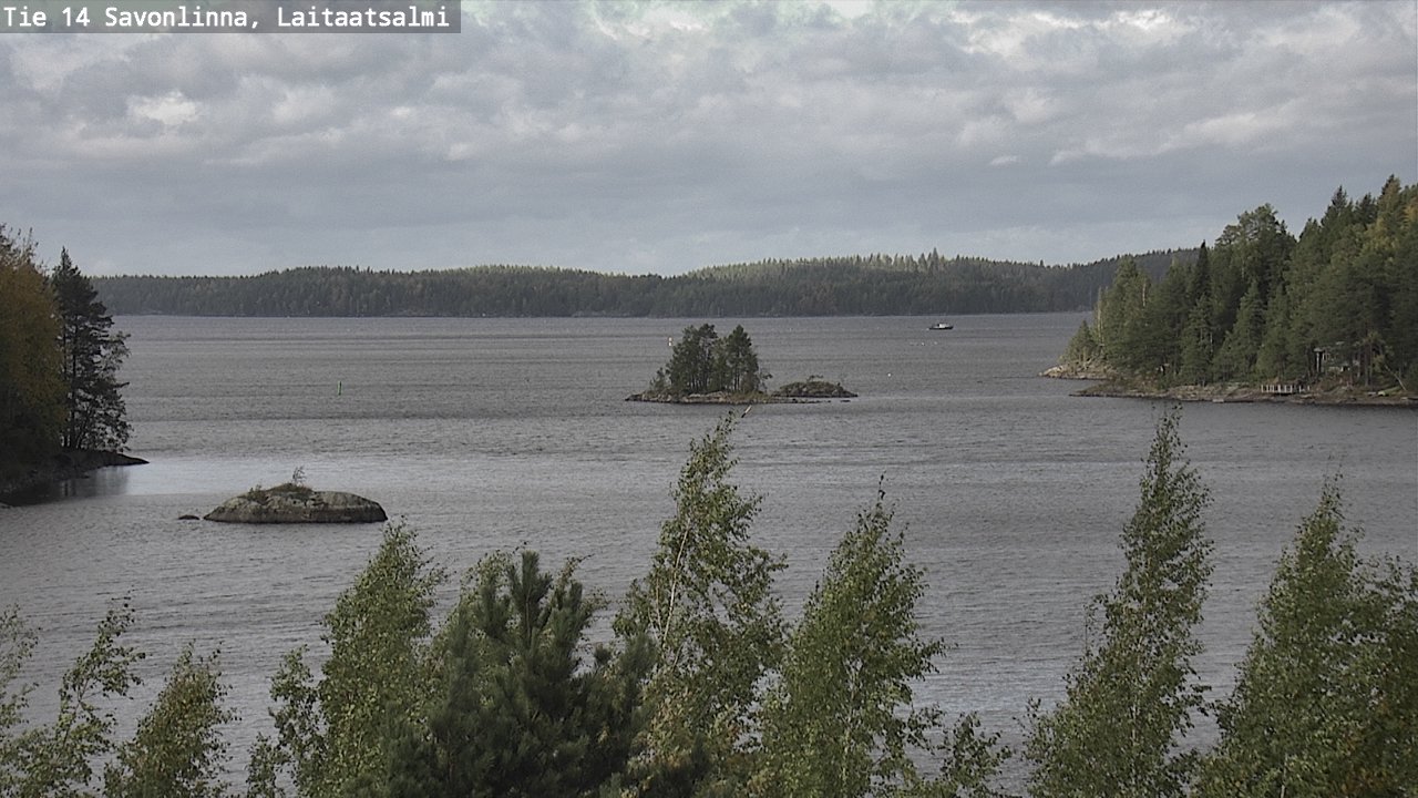 Weather Camera Image Väg 14 Nyslott, Laitaatsalmi, Savonlinna, Etelä-Savo