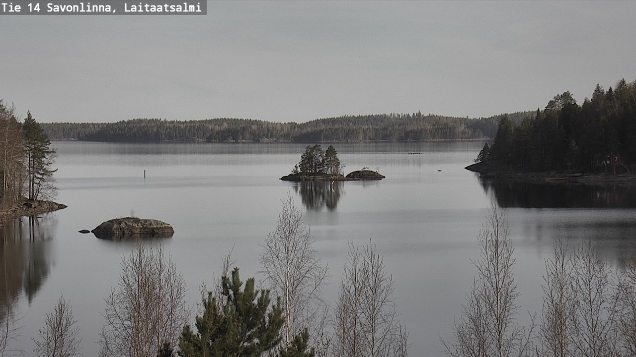 Weather Camera Image Väg 14 Nyslott, Laitaatsalmi, Savonlinna, Etelä-Savo