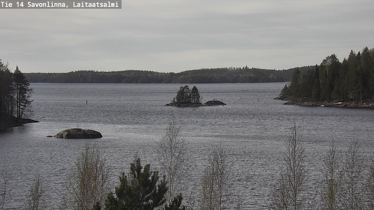 Weather Camera Image Väg 14 Nyslott, Laitaatsalmi, Savonlinna, Etelä-Savo
