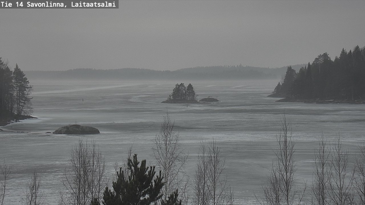 Weather Camera Image Väg 14 Nyslott, Laitaatsalmi, Savonlinna, Etelä-Savo