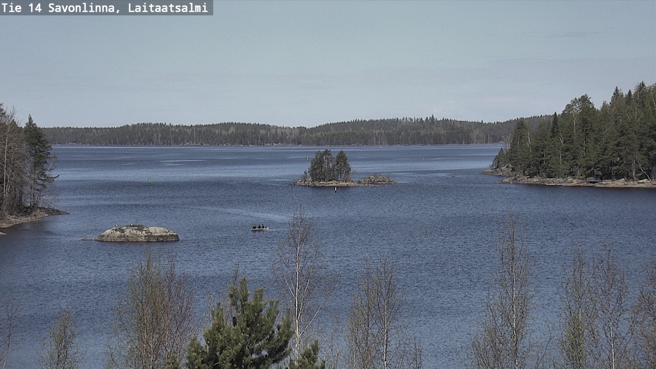 Weather Camera Image Road 14 Savonlinna, Laitaatsalmi, Savonlinna, Etelä-Savo