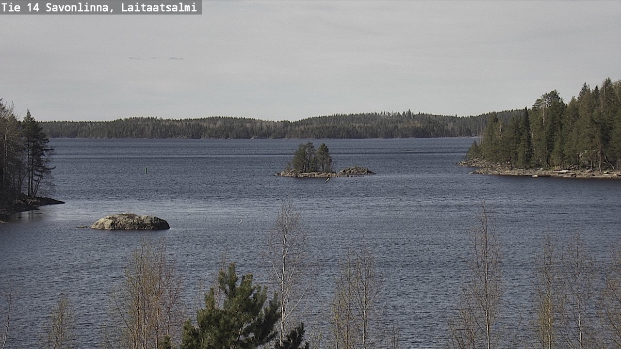 Weather Camera Image Väg 14 Nyslott, Laitaatsalmi, Savonlinna, Etelä-Savo