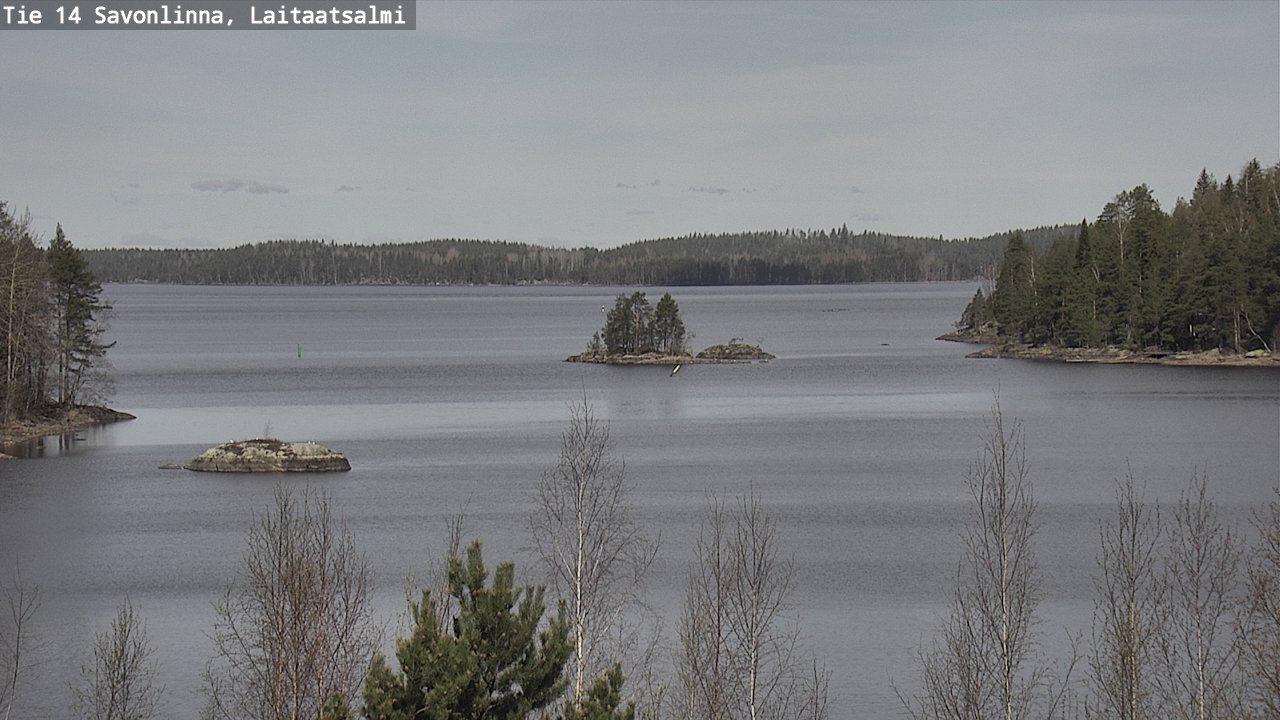 Weather Camera Image Väg 14 Nyslott, Laitaatsalmi, Savonlinna, Etelä-Savo