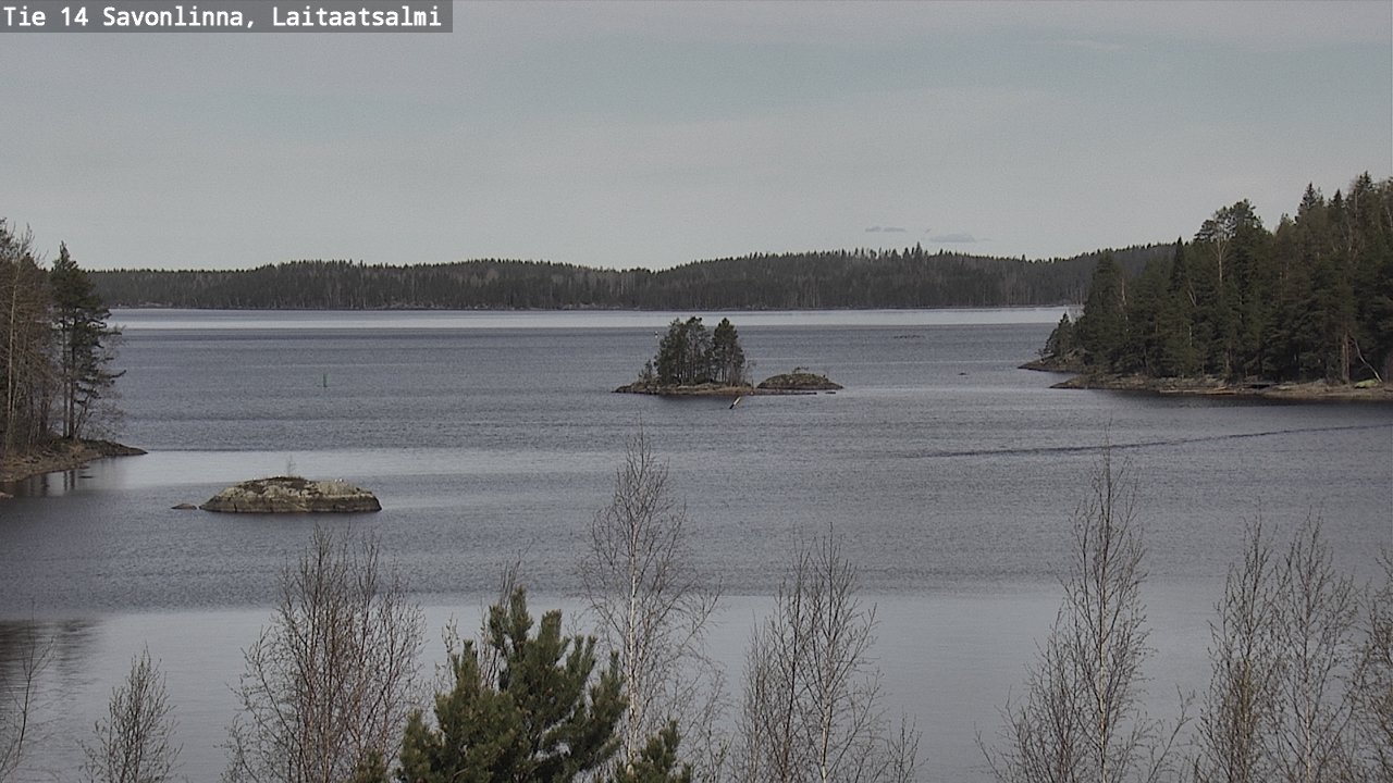 Weather Camera Image Väg 14 Nyslott, Laitaatsalmi, Savonlinna, Etelä-Savo