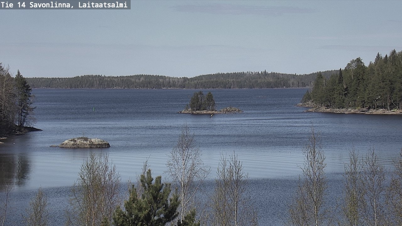 Weather Camera Image Road 14 Savonlinna, Laitaatsalmi, Savonlinna, Etelä-Savo