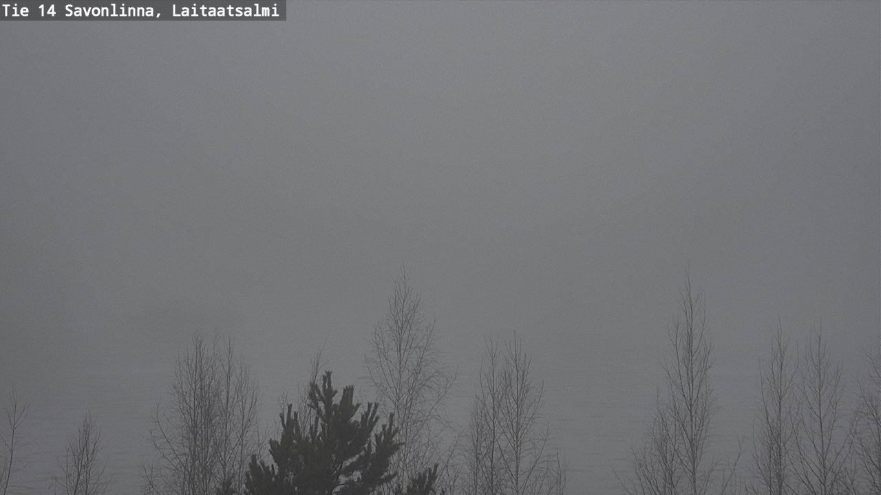 Weather Camera Image Väg 14 Nyslott, Laitaatsalmi, Savonlinna, Etelä-Savo
