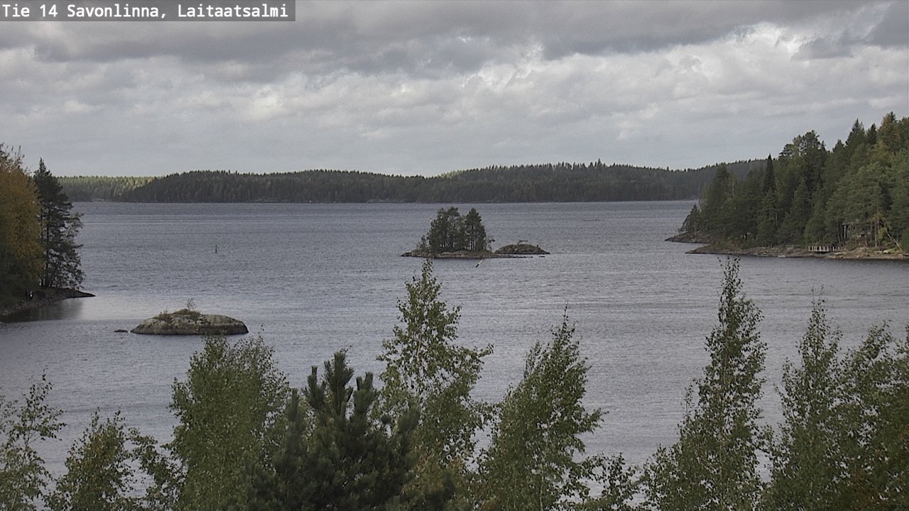 Weather Camera Image Väg 14 Nyslott, Laitaatsalmi, Savonlinna, Etelä-Savo