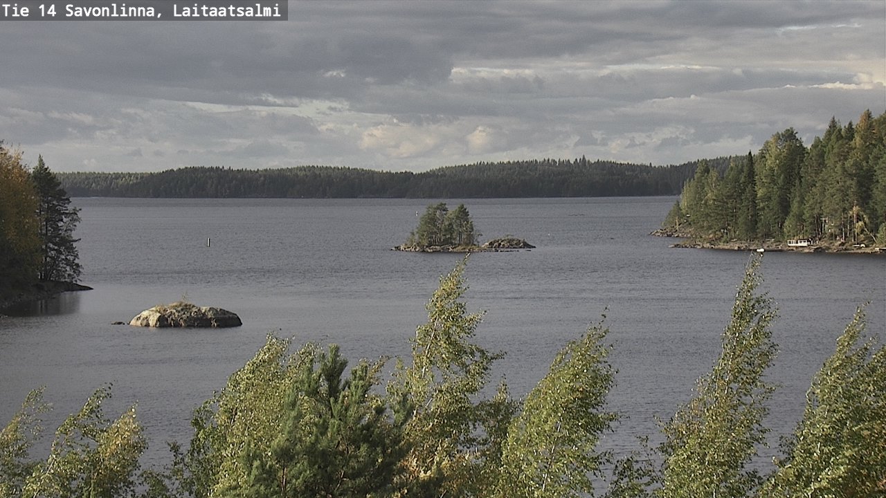 Weather Camera Image Väg 14 Nyslott, Laitaatsalmi, Savonlinna, Etelä-Savo