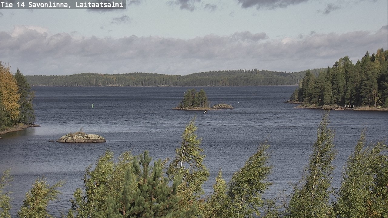 Weather Camera Image Road 14 Savonlinna, Laitaatsalmi, Savonlinna, Etelä-Savo