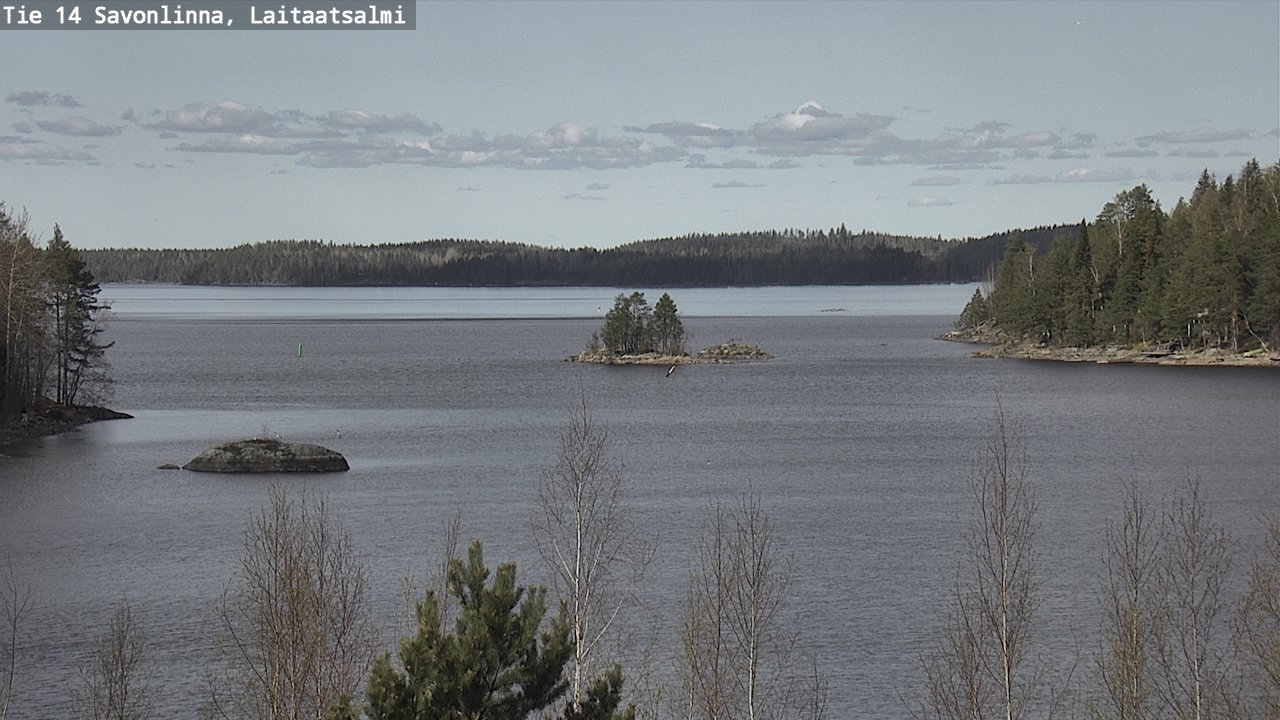 Weather Camera Image Väg 14 Nyslott, Laitaatsalmi, Savonlinna, Etelä-Savo