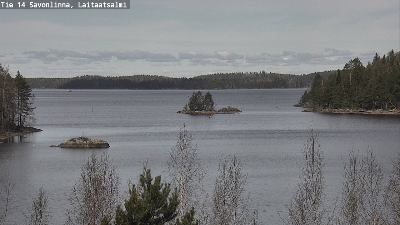 Weather Camera Image Väg 14 Nyslott, Laitaatsalmi, Savonlinna, Etelä-Savo