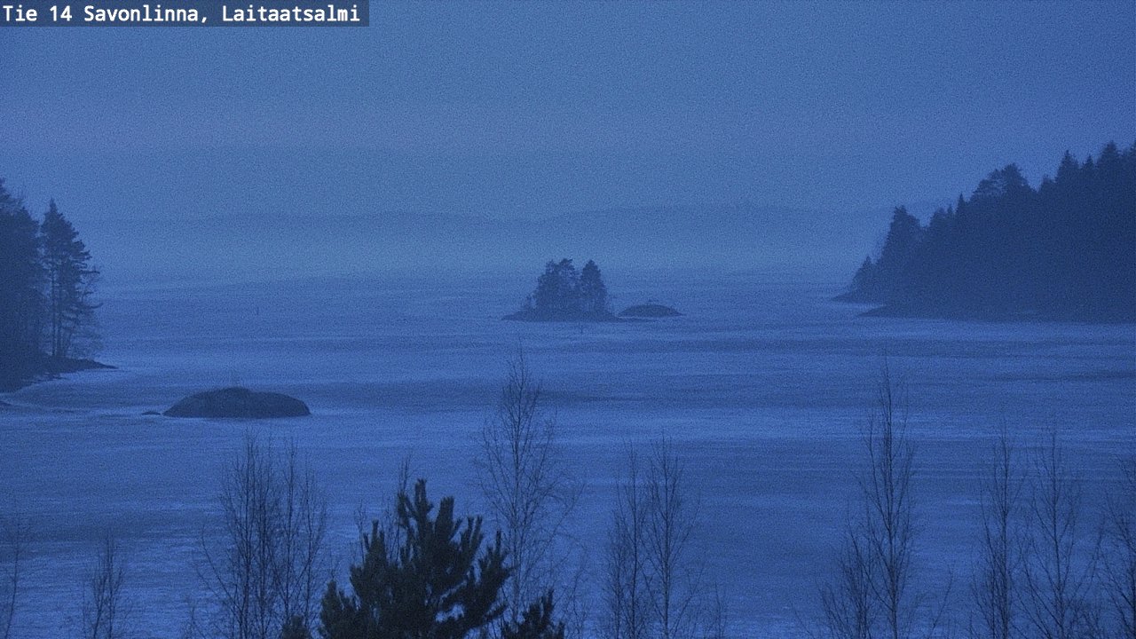 Weather Camera Image Väg 14 Nyslott, Laitaatsalmi, Savonlinna, Etelä-Savo