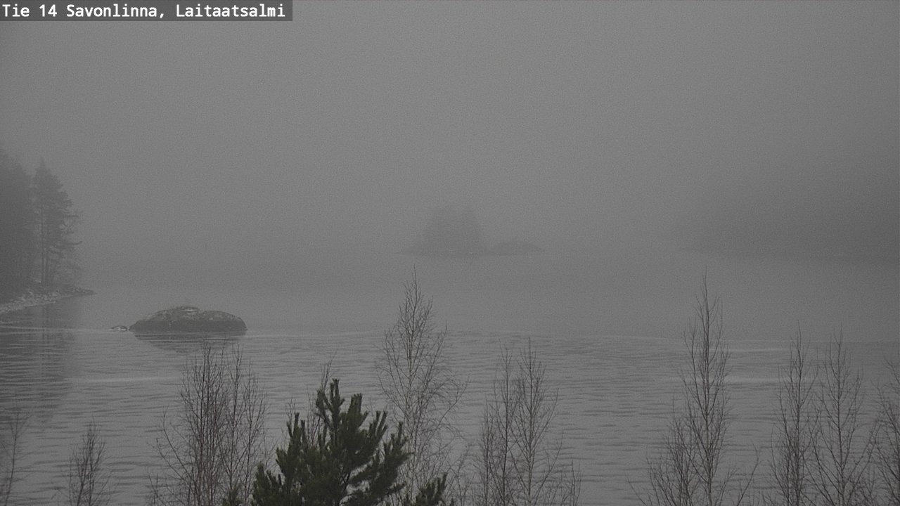 Weather Camera Image Väg 14 Nyslott, Laitaatsalmi, Savonlinna, Etelä-Savo
