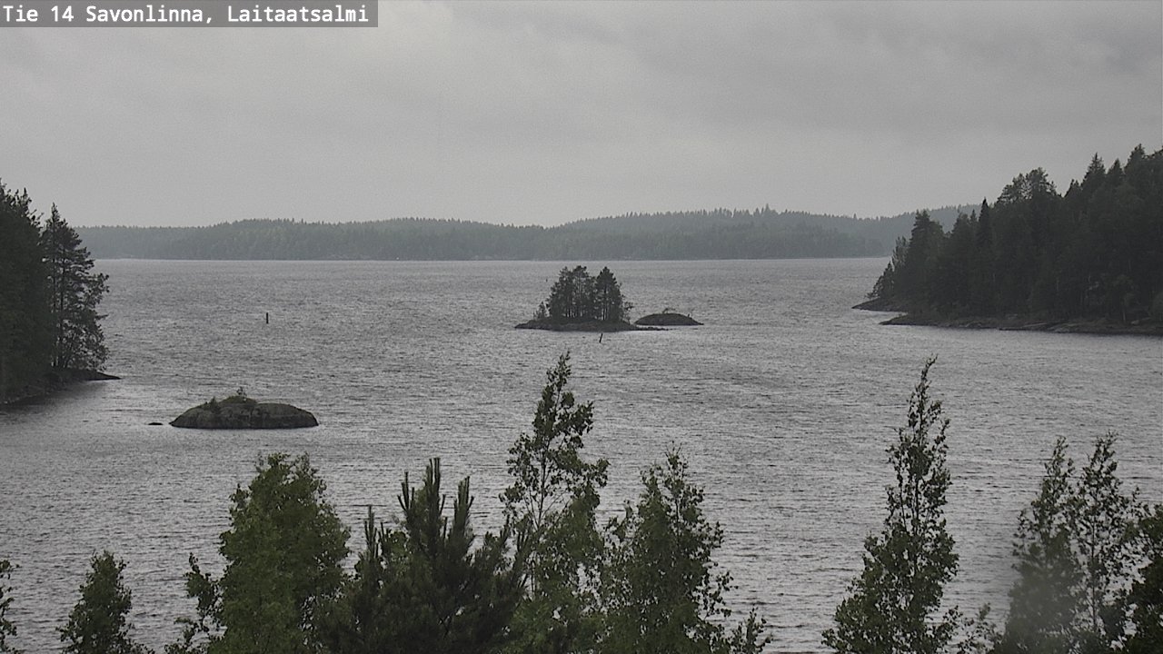 Weather Camera Image Road 14 Savonlinna, Laitaatsalmi, Savonlinna, Etelä-Savo