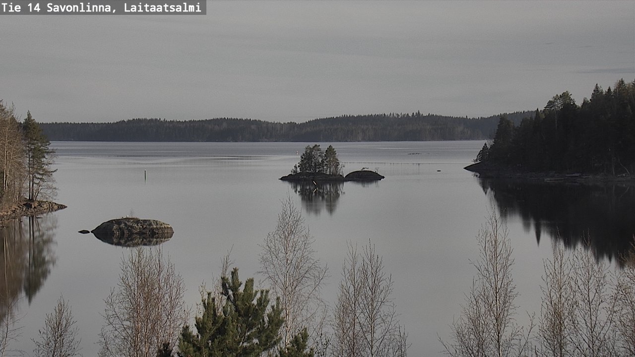 Weather Camera Image Väg 14 Nyslott, Laitaatsalmi, Savonlinna, Etelä-Savo