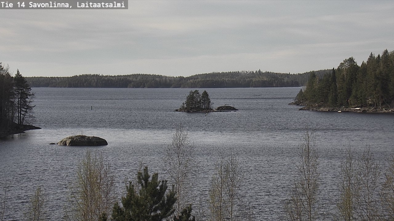 Weather Camera Image Väg 14 Nyslott, Laitaatsalmi, Savonlinna, Etelä-Savo