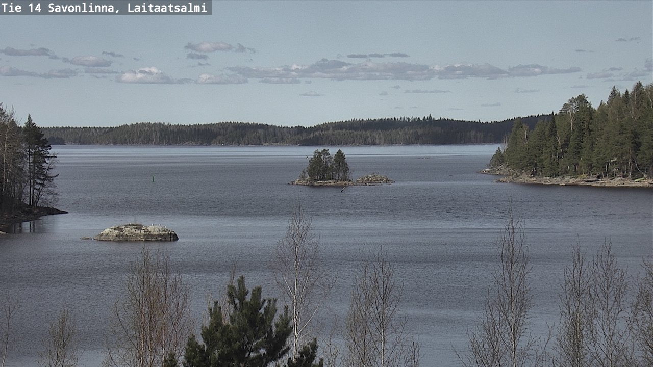 Weather Camera Image Väg 14 Nyslott, Laitaatsalmi, Savonlinna, Etelä-Savo
