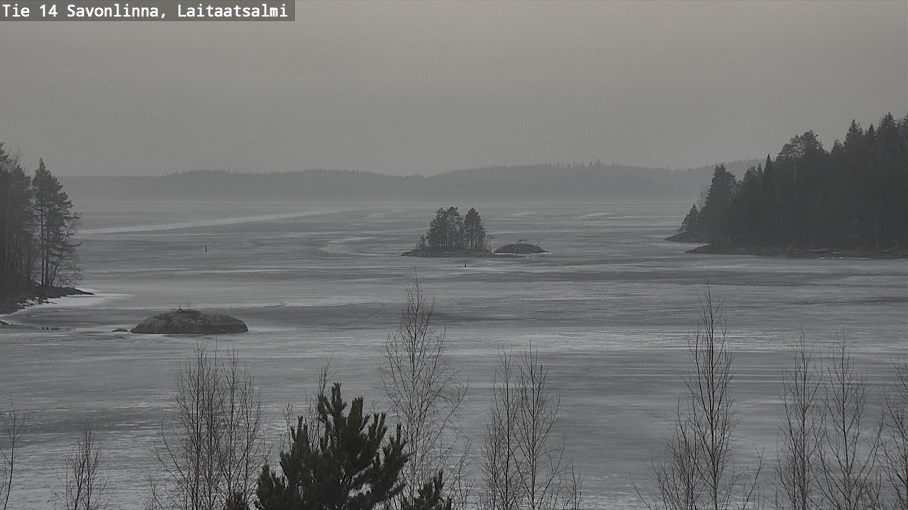 Weather Camera Image Väg 14 Nyslott, Laitaatsalmi, Savonlinna, Etelä-Savo