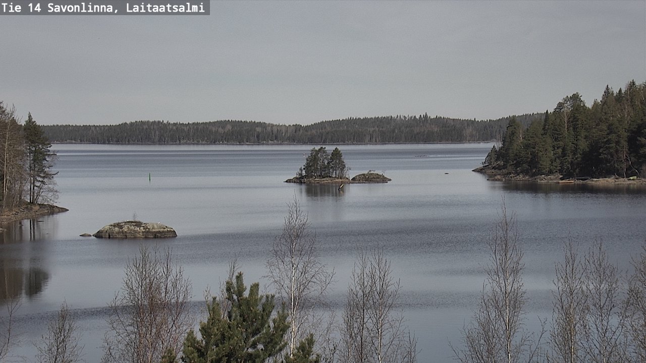 Weather Camera Image Väg 14 Nyslott, Laitaatsalmi, Savonlinna, Etelä-Savo
