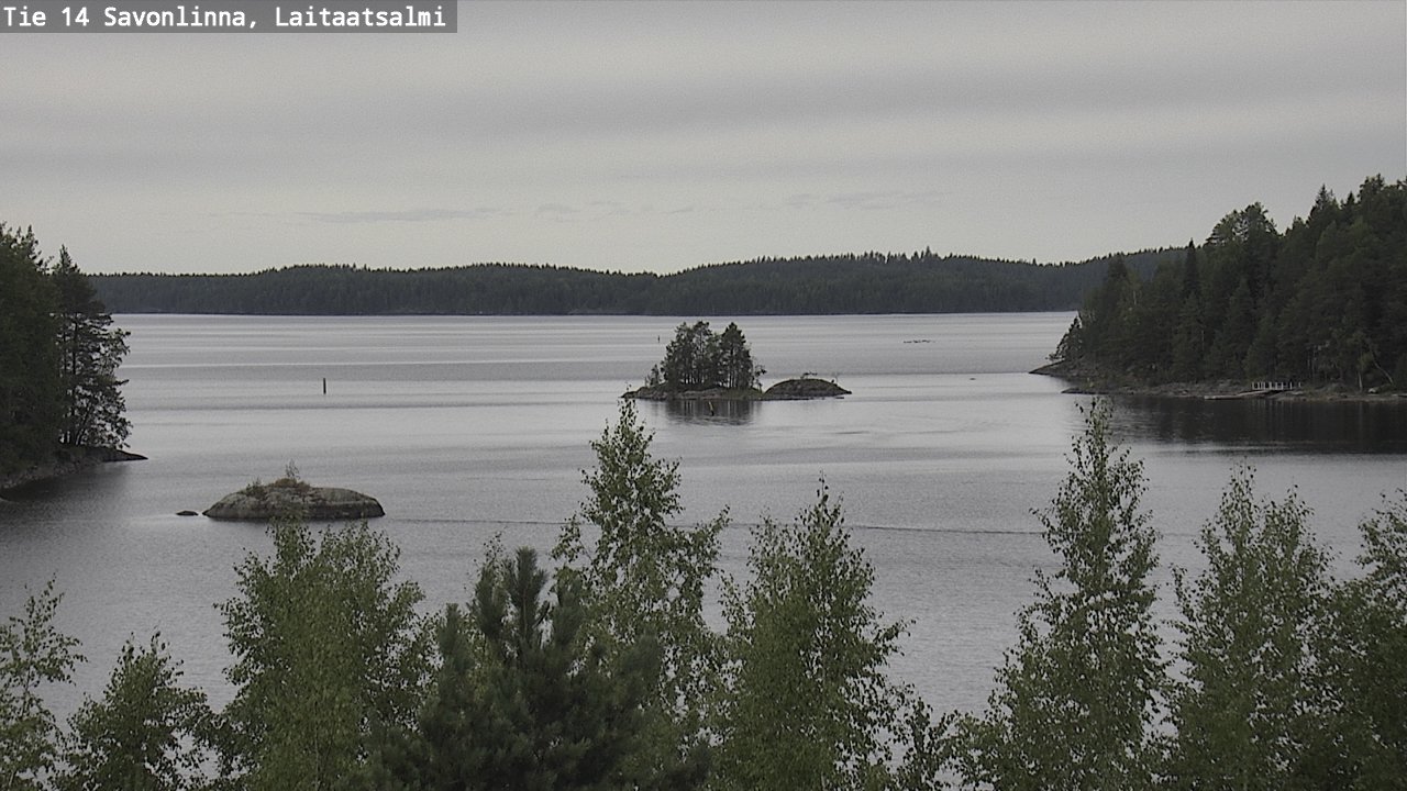 Weather Camera Image Road 14 Savonlinna, Laitaatsalmi, Savonlinna, Etelä-Savo