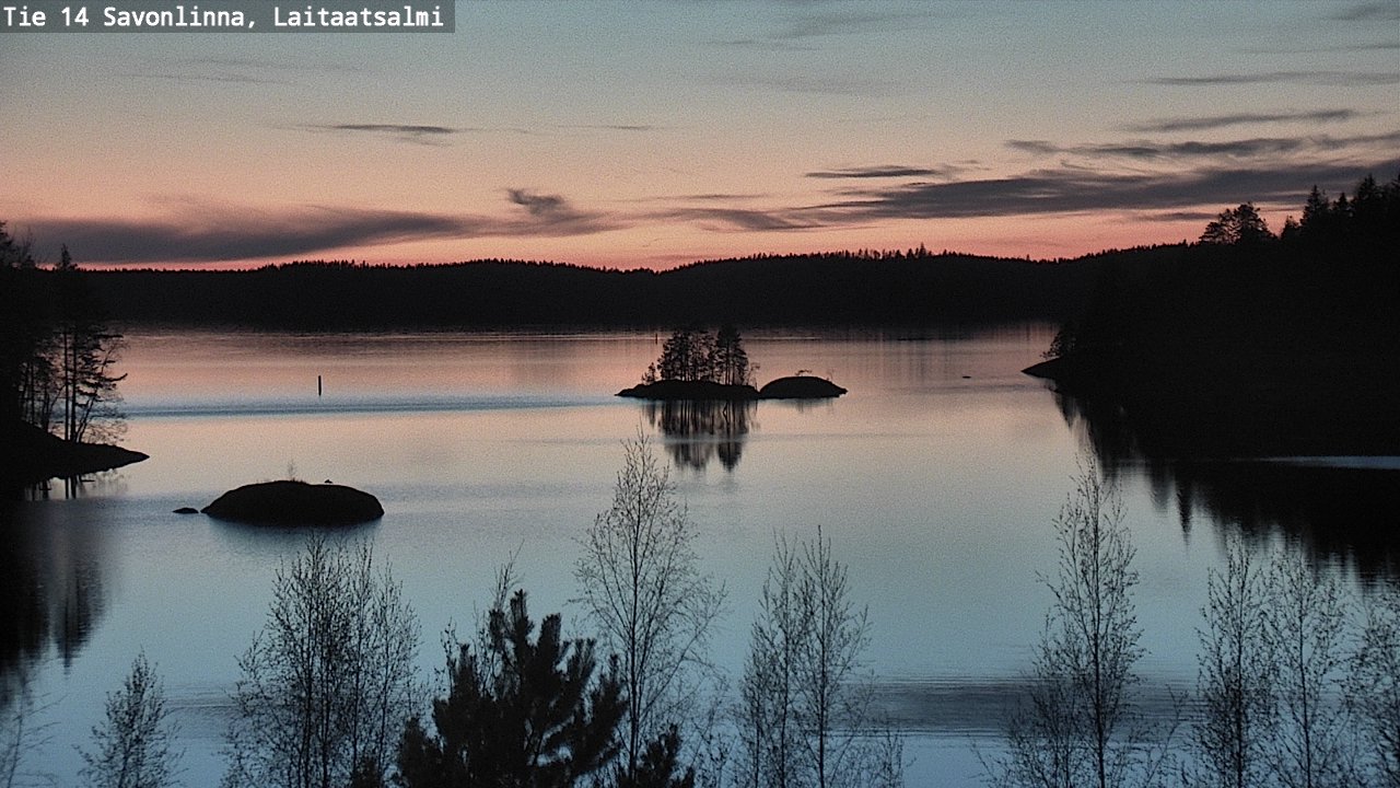 Weather Camera Image Väg 14 Nyslott, Laitaatsalmi, Savonlinna, Etelä-Savo