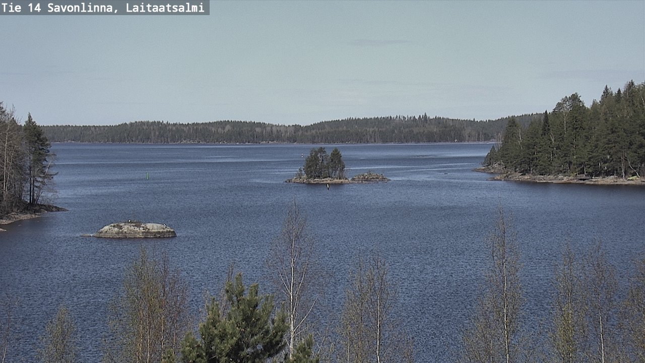 Weather Camera Image Road 14 Savonlinna, Laitaatsalmi, Savonlinna, Etelä-Savo