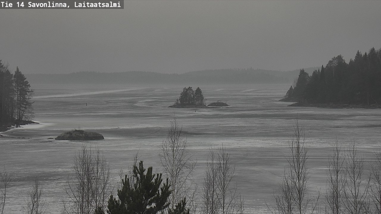 Weather Camera Image Väg 14 Nyslott, Laitaatsalmi, Savonlinna, Etelä-Savo