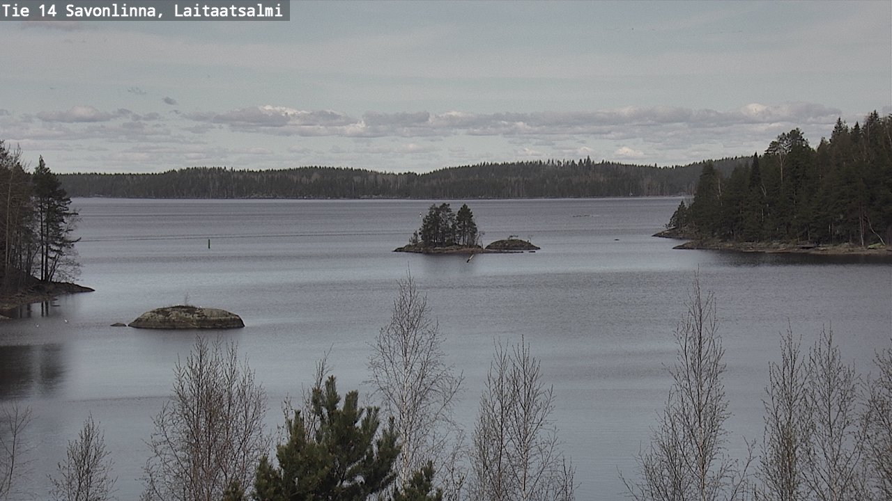 Weather Camera Image Väg 14 Nyslott, Laitaatsalmi, Savonlinna, Etelä-Savo