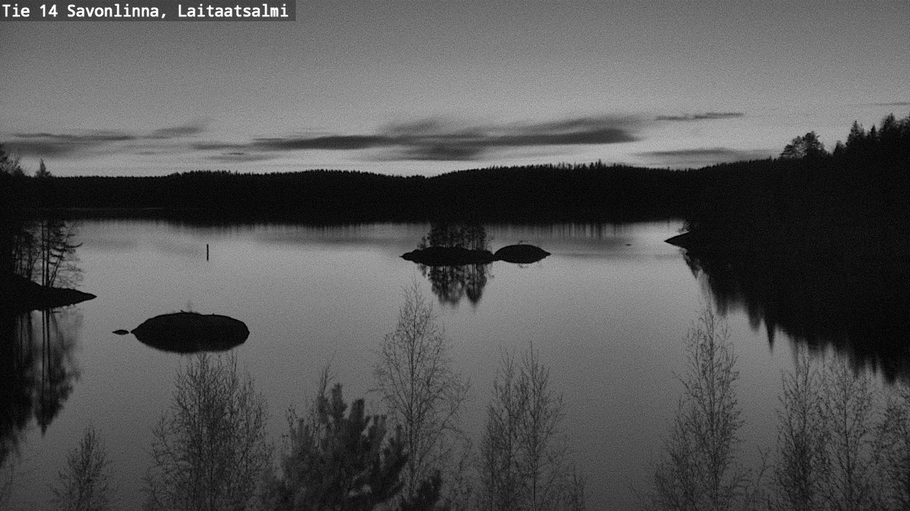 Weather Camera Image Väg 14 Nyslott, Laitaatsalmi, Savonlinna, Etelä-Savo