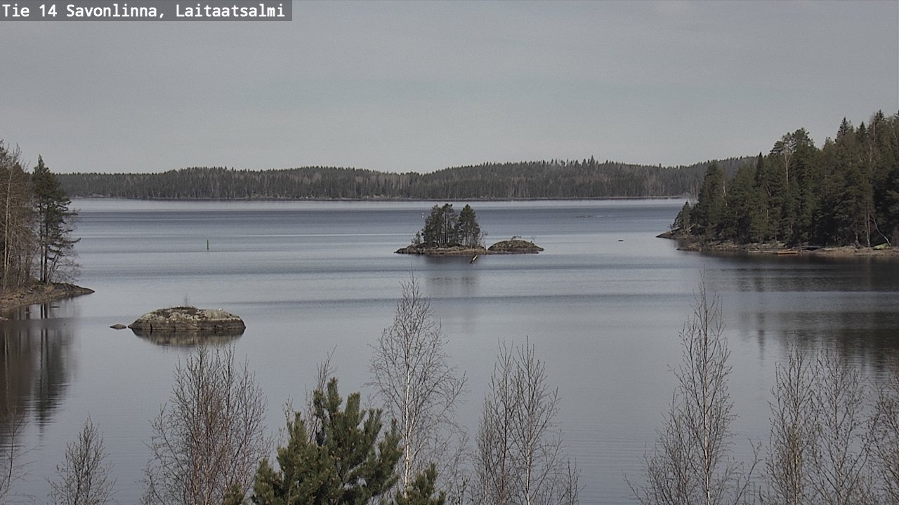 Weather Camera Image Väg 14 Nyslott, Laitaatsalmi, Savonlinna, Etelä-Savo