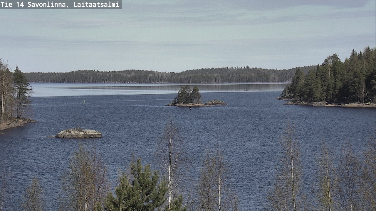 Weather Camera Image Road 14 Savonlinna, Laitaatsalmi, Savonlinna, Etelä-Savo