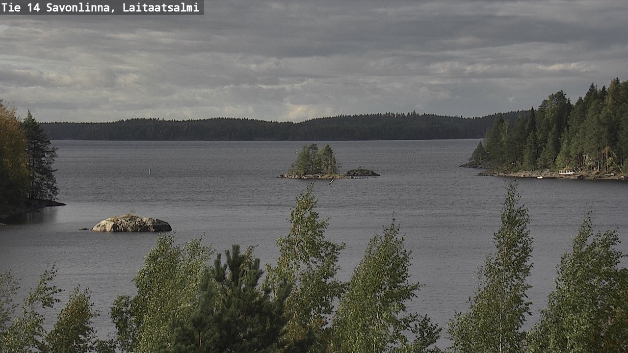 Weather Camera Image Väg 14 Nyslott, Laitaatsalmi, Savonlinna, Etelä-Savo