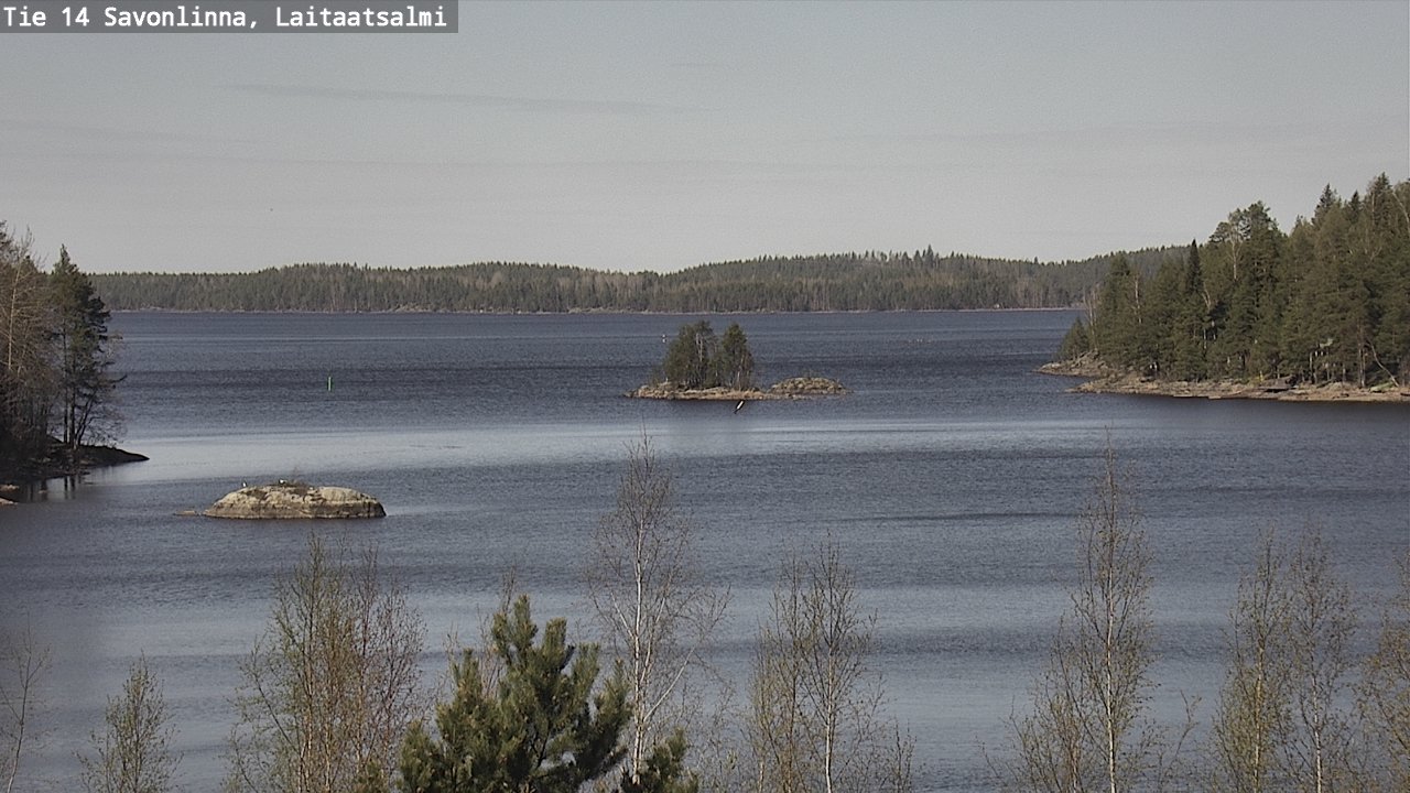 Weather Camera Image Road 14 Savonlinna, Laitaatsalmi, Savonlinna, Etelä-Savo