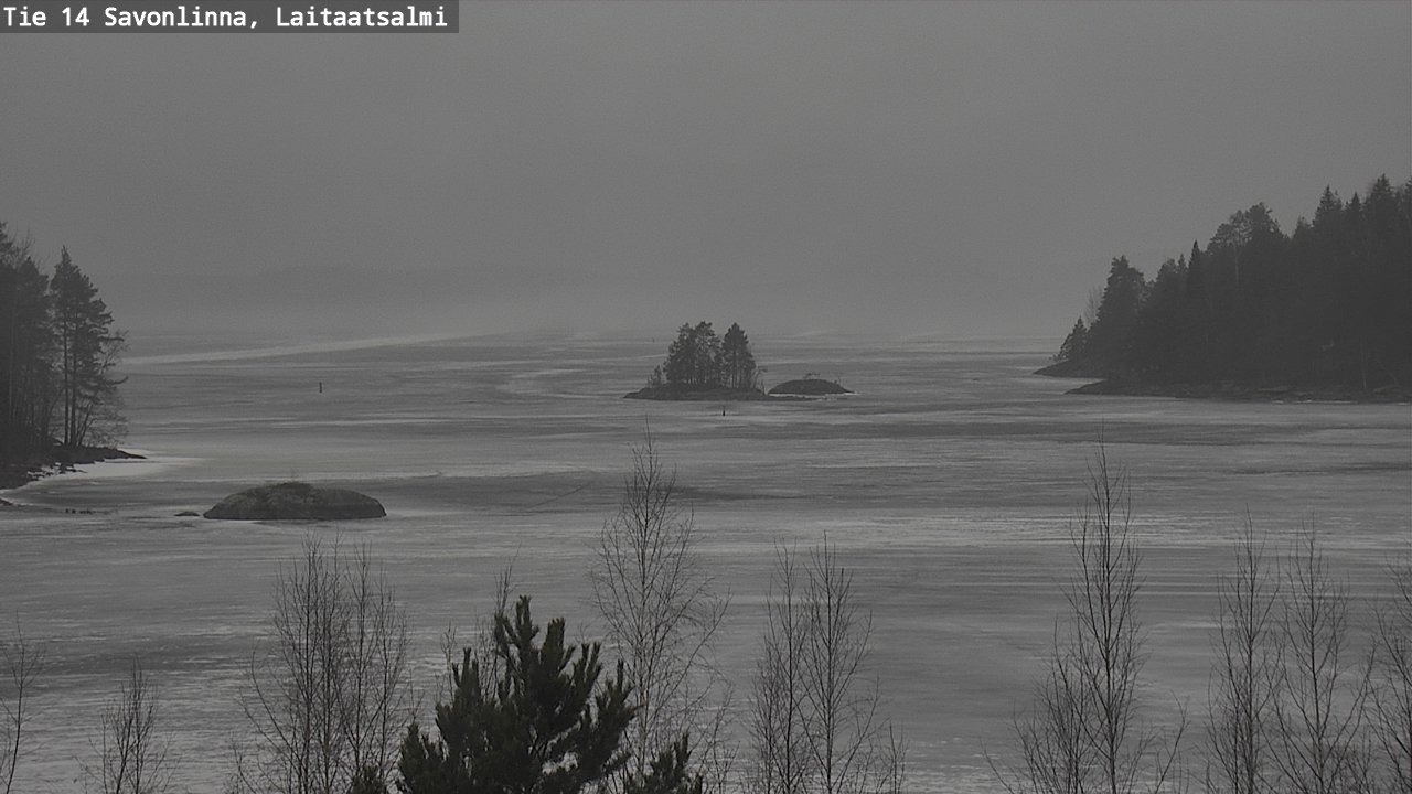 Weather Camera Image Väg 14 Nyslott, Laitaatsalmi, Savonlinna, Etelä-Savo