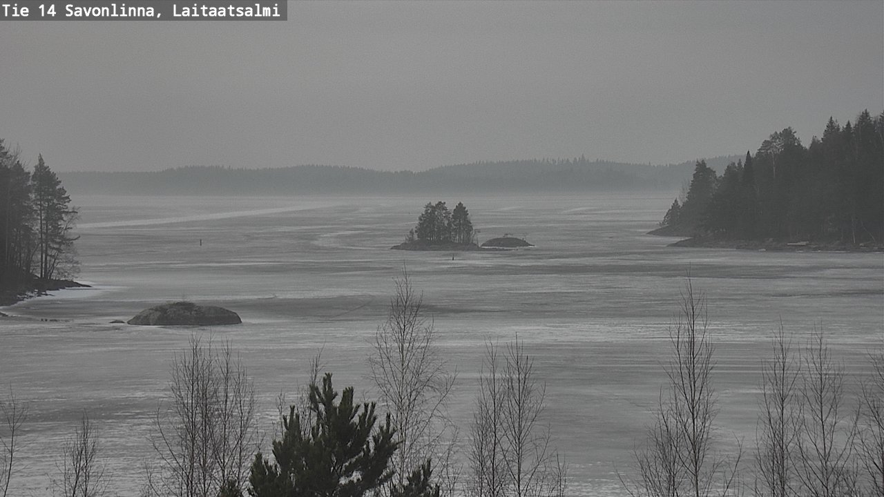 Weather Camera Image Väg 14 Nyslott, Laitaatsalmi, Savonlinna, Etelä-Savo